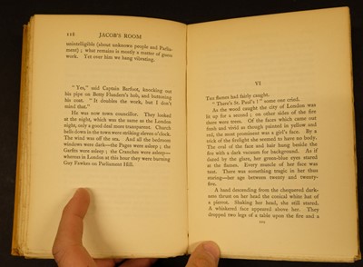 Lot 900 - Woolf (Virginia). Jacob's Room, 1st edition, Hogarth Press, 1922, one of 40 subscribers' copies