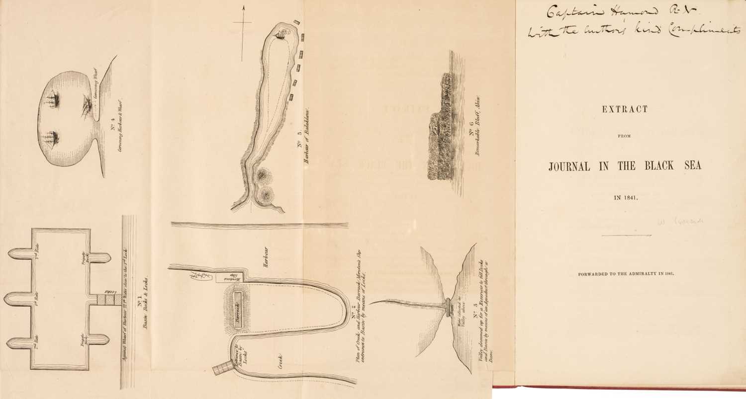 Lot 23 - Symonds (William). Extract from Journal in the Black Sea in 1841, signed presentation copy, 1841