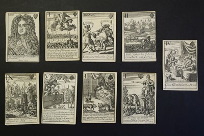 Lot 529 - Playing cards. Marlborough's Victories, London, circa 1707
