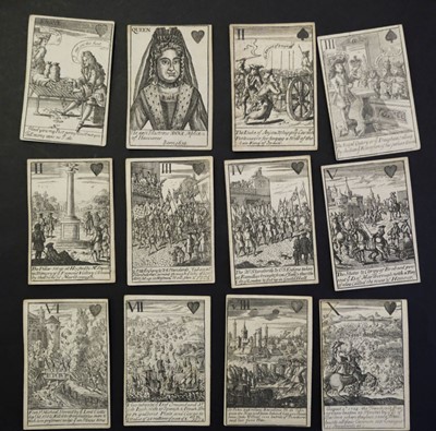 Lot 529 - Playing cards. Marlborough's Victories, London, circa 1707