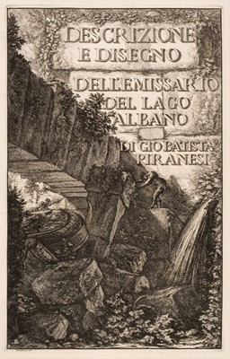 Lot 65 - Piranesi (Giovanni Battista, 1720-1778). Rovine dell’Anfiteatro ...d'Albano, 1764, two etchings