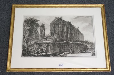 Lot 65 - Piranesi (Giovanni Battista, 1720-1778). Rovine dell’Anfiteatro ...d'Albano, 1764, two etchings