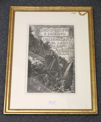Lot 65 - Piranesi (Giovanni Battista, 1720-1778). Rovine dell’Anfiteatro ...d'Albano, 1764, two etchings
