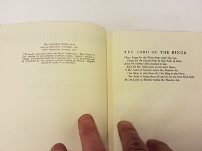 Lot 293 - Tolkien (J.R.R). The Lord of the Rings, 3 volumes, 1956-57