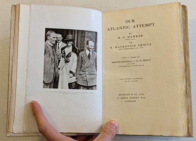 Lot 14 - Hawker (H.G, K Mackenzie Grieve). Our Atlantic Attempt, deluxe edition, London: Methuen, 1919