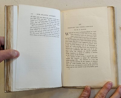 Lot 14 - Hawker (H.G, K Mackenzie Grieve). Our Atlantic Attempt, deluxe edition, London: Methuen, 1919