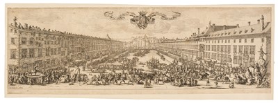 Lot 38 - Callot, Jacques (1592-1635). La Carrière de Nancy, and Le Parterre de Nancy, etchings