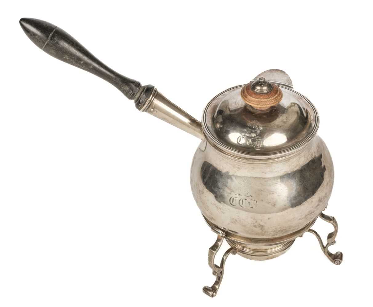 Lot 1 - Brandy Warmer. A George III silver brandy warmer by FW? (possibly Fuller White?), London 1764