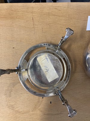 Lot 1 - Brandy Warmer. A George III silver brandy warmer by FW? (possibly Fuller White?), London 1764