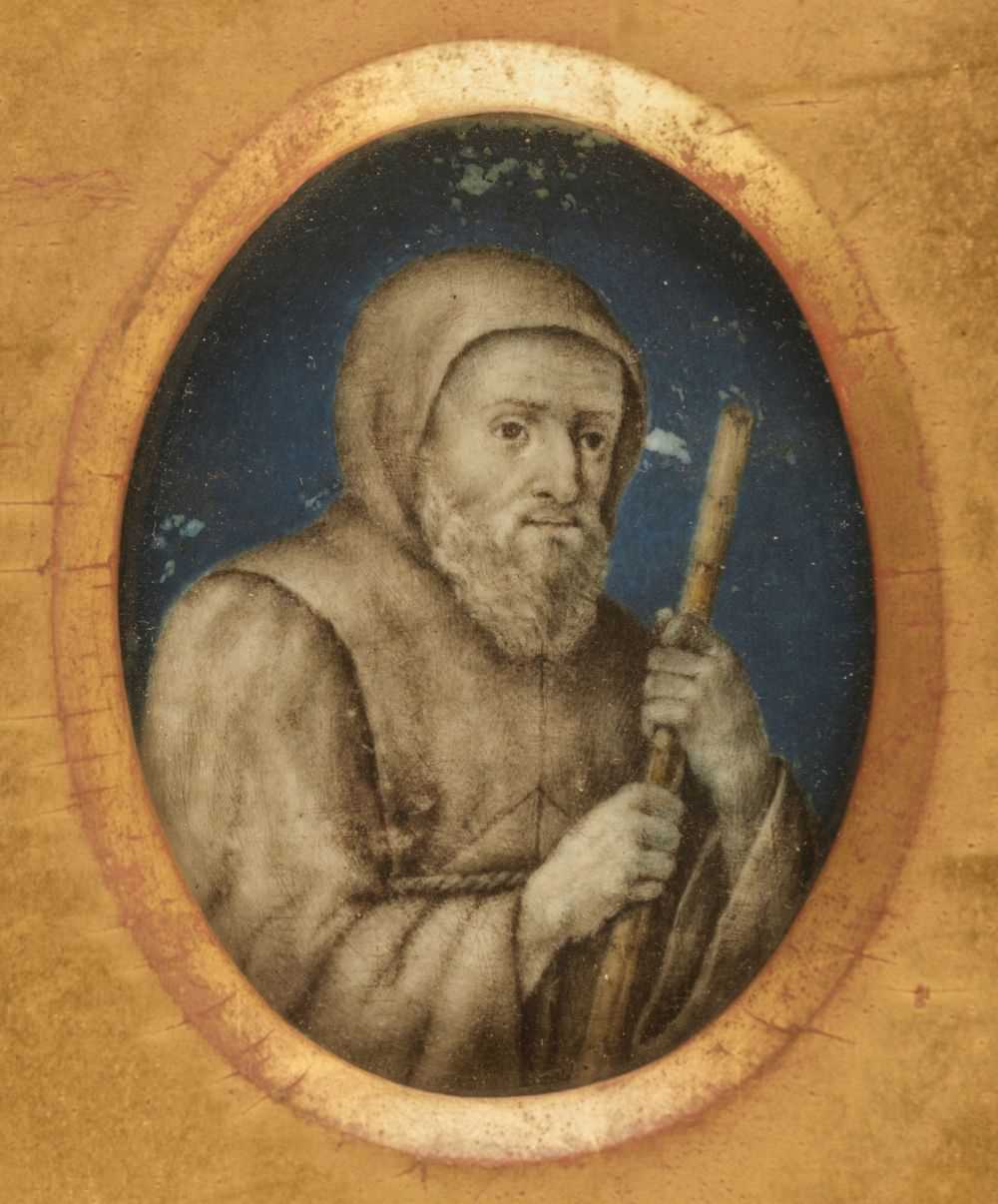 Lot 93 - Lemoine (Jacques Antoine Marie, 1751-1824, attibuted to). Portrait miniature of a monk