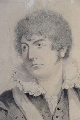 Lot 167 - Opie (John, 1761-1807) attributed. Henry Bowles as Hamlet, watercolour and pencil