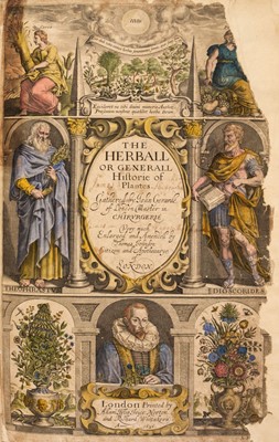 Lot 67 - Gerard (John). The Herball or Generall Historie of Plantes... very much enlarged and amended, 1636