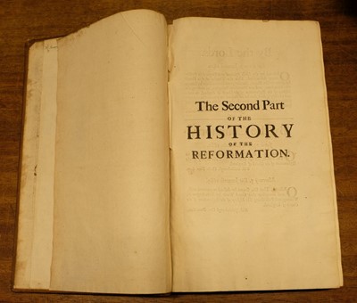 Lot 132 - Burnet (Gilbert). The History of the Reformation of the Church of England, 1681-1715