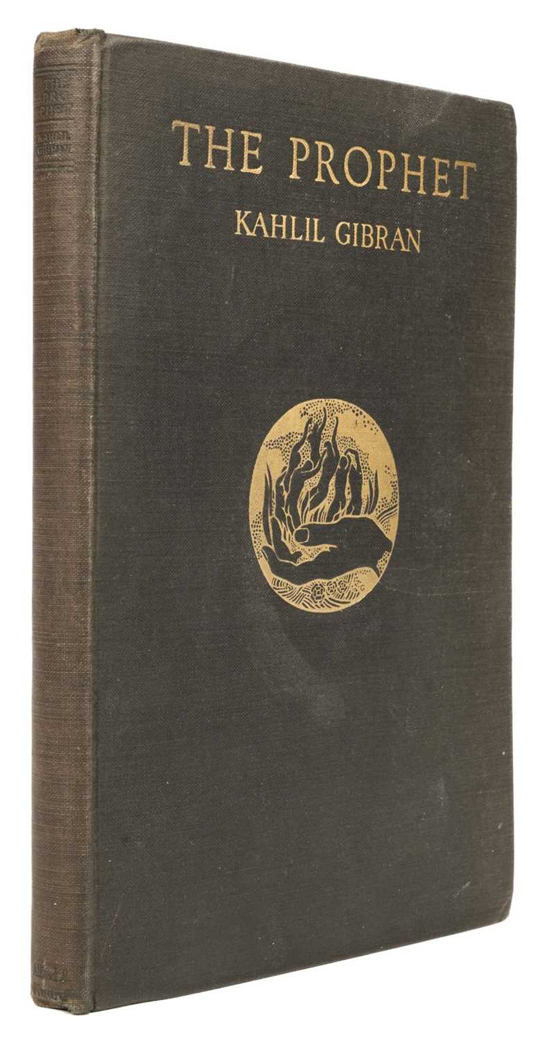 Lot 646 - Gilbran (Kahlil). The Prophet, 1st edition, 1923