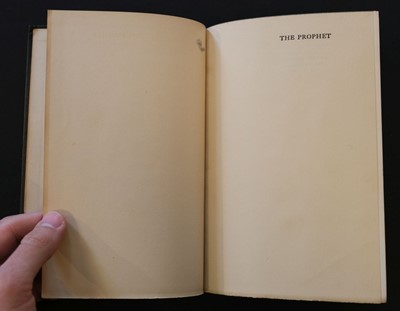 Lot 646 - Gilbran (Kahlil). The Prophet, 1st edition, 1923