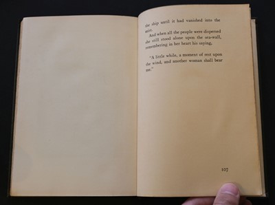 Lot 646 - Gilbran (Kahlil). The Prophet, 1st edition, 1923