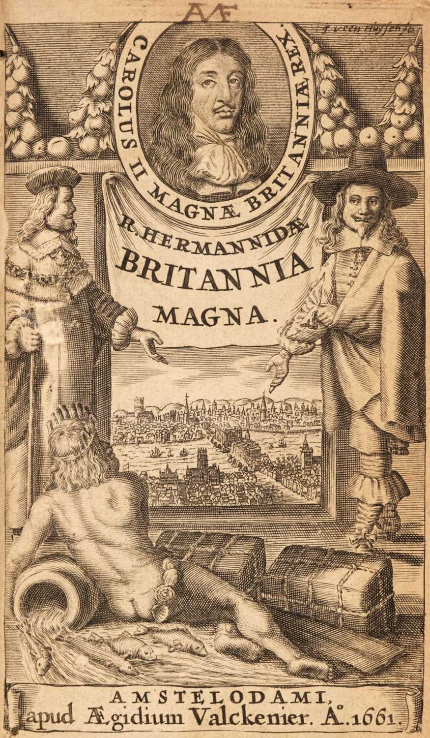 Lot 60 - Hermannides (Rutgerus). Britannia magna, 1661, & one other