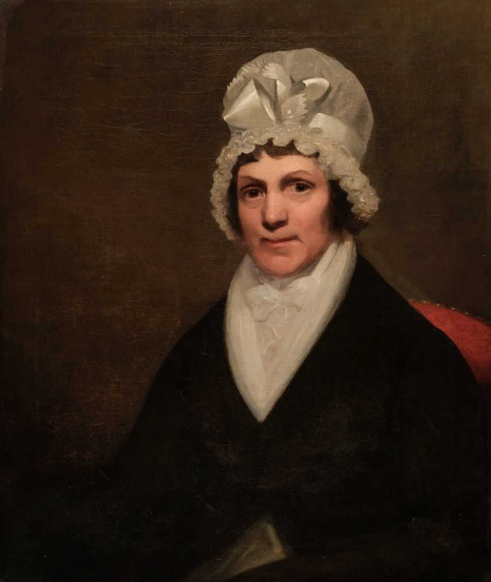 Lot 267 - English School. A pair of portraits of George and Mary Bagster, circa 1770s/80s