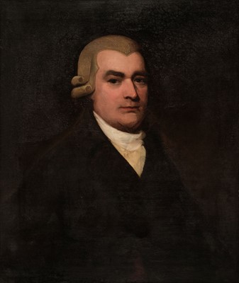 Lot 267 - English School. A pair of portraits of George and Mary Bagster, circa 1770s/80s