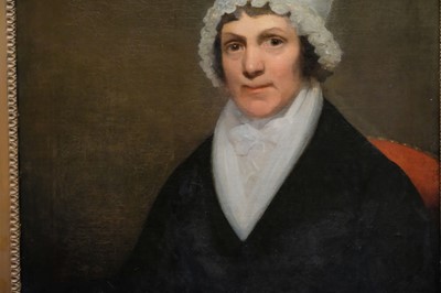 Lot 267 - English School. A pair of portraits of George and Mary Bagster, circa 1770s/80s