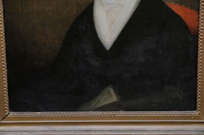Lot 267 - English School. A pair of portraits of George and Mary Bagster, circa 1770s/80s