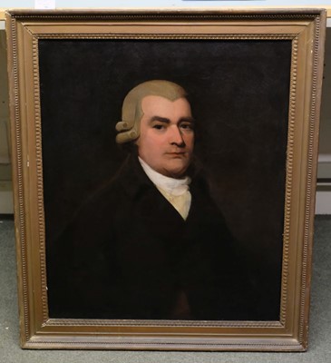 Lot 267 - English School. A pair of portraits of George and Mary Bagster, circa 1770s/80s