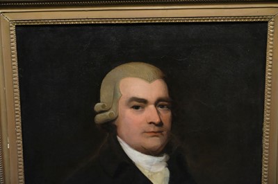 Lot 267 - English School. A pair of portraits of George and Mary Bagster, circa 1770s/80s