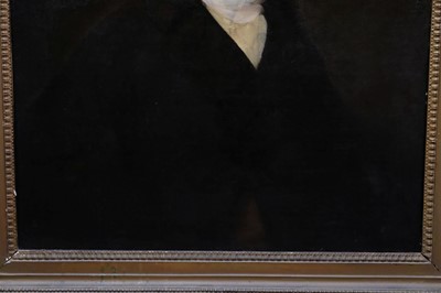 Lot 267 - English School. A pair of portraits of George and Mary Bagster, circa 1770s/80s