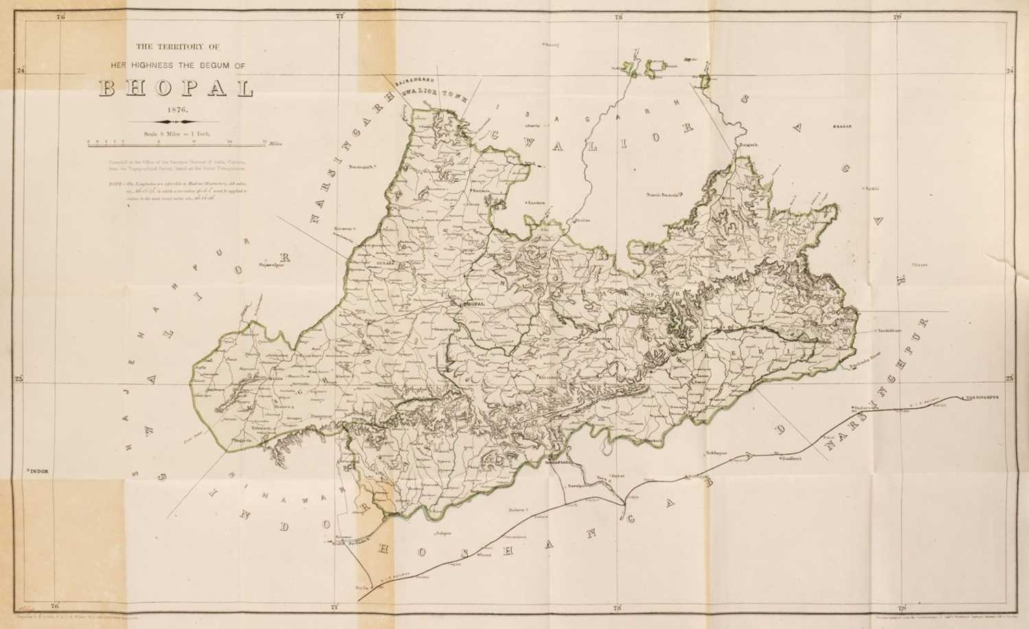 Lot 34 - Shahjahan (H. H. The Nawab). The Taj-ul Ikbal Tarikh Bhopal; or, The History of Bhopal, 1876