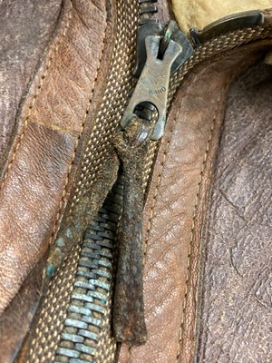 Lot 230 - Flying Jacket. A WWII RAF Irvin brown leather flying jacket
