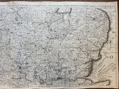 Lot 94 - England & Wales. Browne (C.), Untitled map of the Kingdom of England, circa 1720