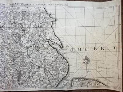 Lot 94 - England & Wales. Browne (C.), Untitled map of the Kingdom of England, circa 1720