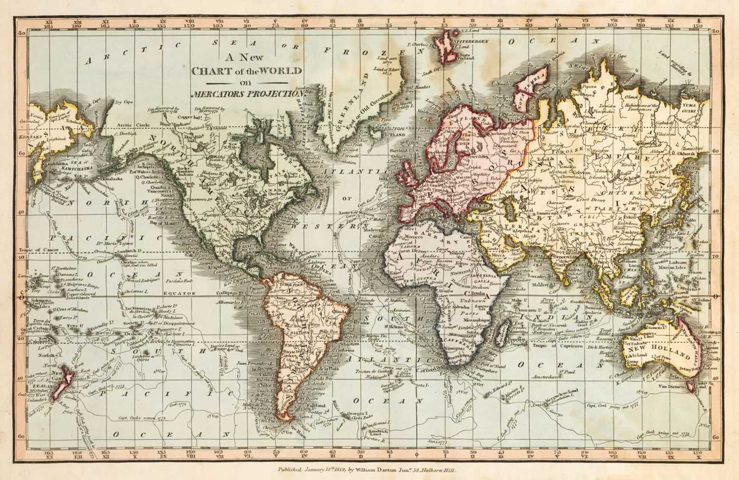 Lot 89 - Darton (William). 38 Maps. Union Atlas Containing New and Improved Maps..., 1820