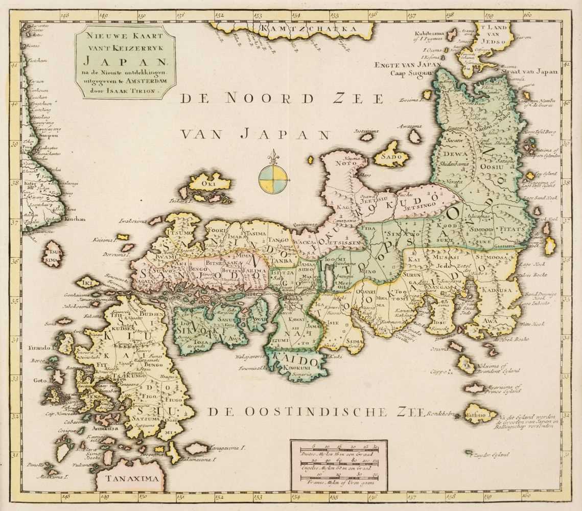 Lot 118 - Japan. Tirion (Isaac), Nieuwe Kaart van't Keizerryk Japan..., circa 1760