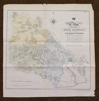 Lot 105 - Hampshire & Dorset. A collection of five maps, mostly 18th & 19th century