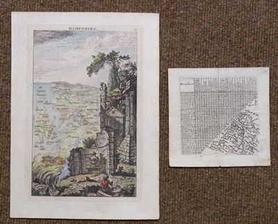 Lot 105 - Hampshire & Dorset. A collection of five maps, mostly 18th & 19th century