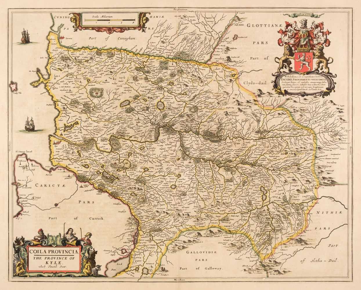 Lot 142 - Scotland. Pont (T. / Blaeu J.), Coila Provincia..., & Caricta Borealis..., circa 1654