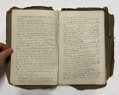 Lot 55 - Berwickshire Naturalists' Club. A manuscript journal compiled by James Hardy