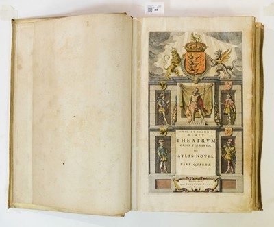 Lot 45 - Blaeu (Johannes & Guillaume). Theatrum Orbis Terrarum sive Atlas Novus pars Quarta, 1646