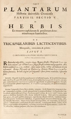 Lot 30 - Morison (Robert). Plantarum Historiae Universalis Oxoniensis, 1680-99