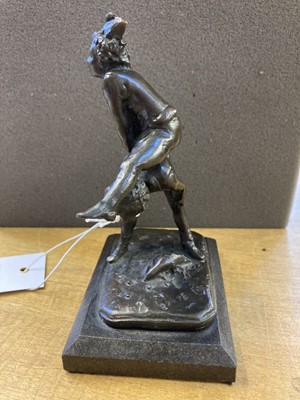 Lot 16 - After Barye (Alfred, 1838-1882). Leapfrog, a bronze sculpture