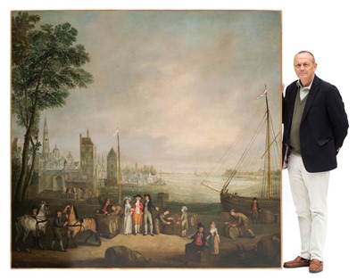Lot 265 - Simons (A. A., 18th century). Two Views of Antwerp and Port, 1788, a pair of oils on canvas