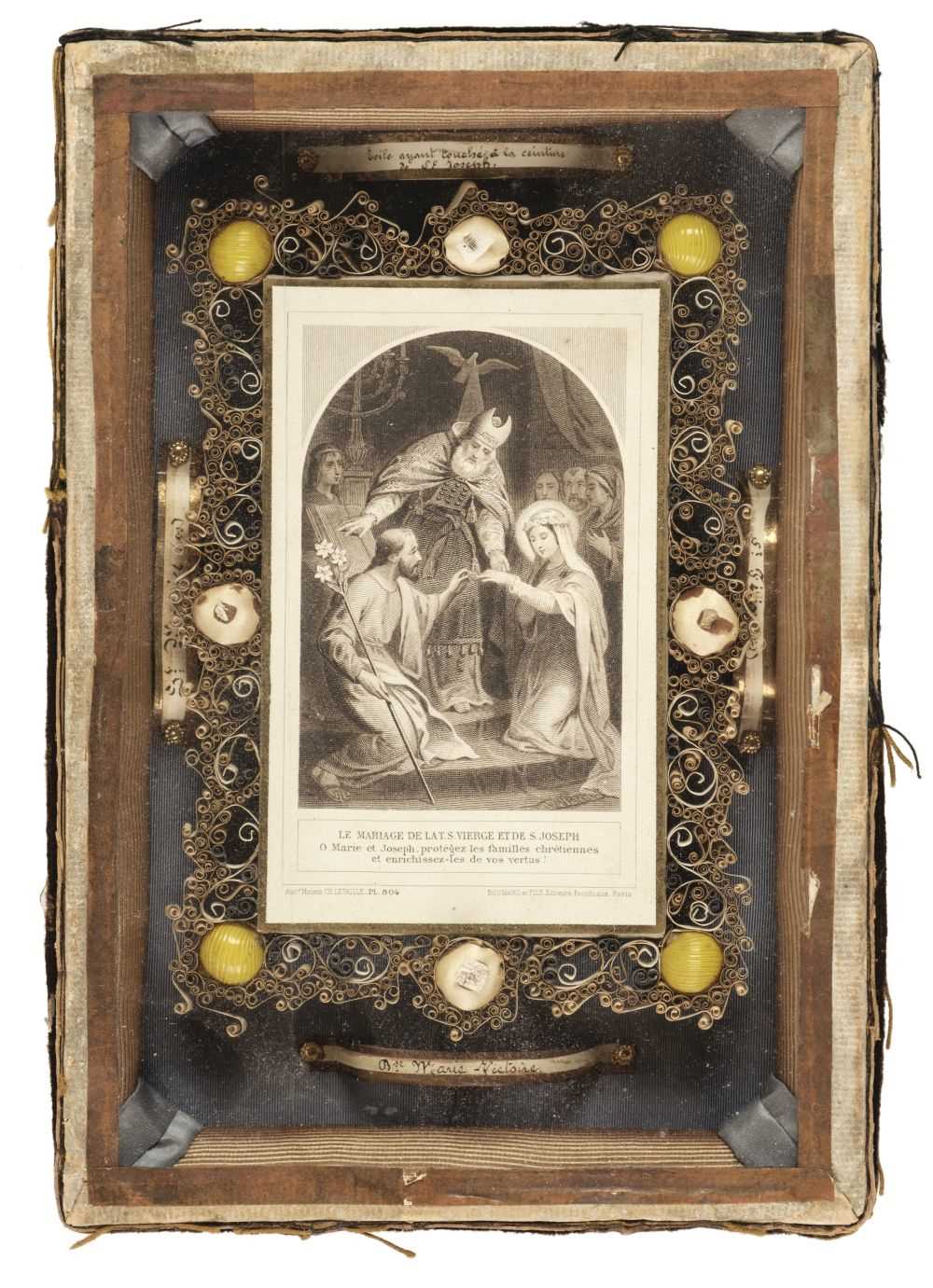 Lot 28 - Reliquary. A French Catholic reliquary, 19th century