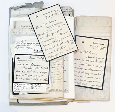 Lot 338 - Historical Autographs. A miscellaneous selection of autograph letters, documents, etc