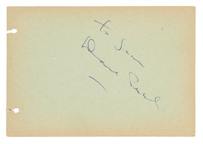 Lot 358 - Peel (David, 1920-1981).  Rare and undedicated signature, c. 1960