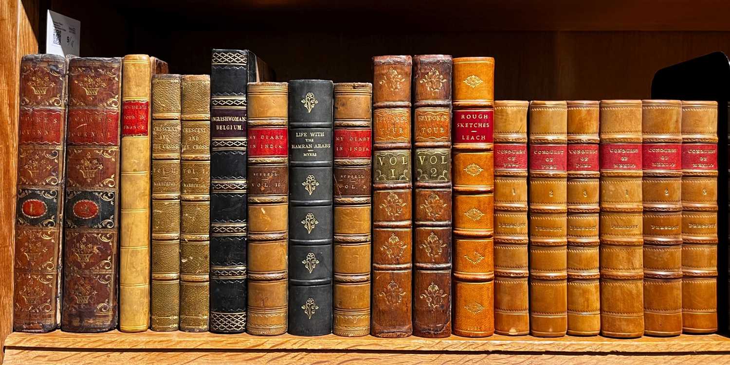 Lot 9 - Eaton (Charlotte). Narrative of a Residence in Belgium, 1817, and other travel, leather-bound