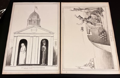 Lot 261 - Irish caricatures. A collection of 13 caricatures, 18th & 19th century
