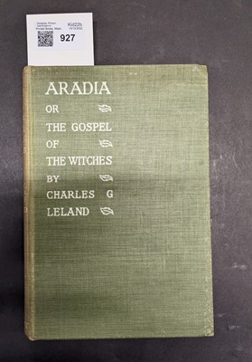 Lot 927 - Leland (Charles). Aradia or the Gospel of the Witches, 1899