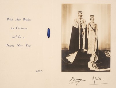 Lot 265 - British Royalty. A group of 6 signed Christmas and New Year cards
