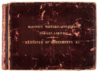 Lot 395 - Marconi. An important archive of ledgers, committee books and notebooks, 1897/1970s